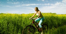 Im Urlaub ist das Klapprad trendy
